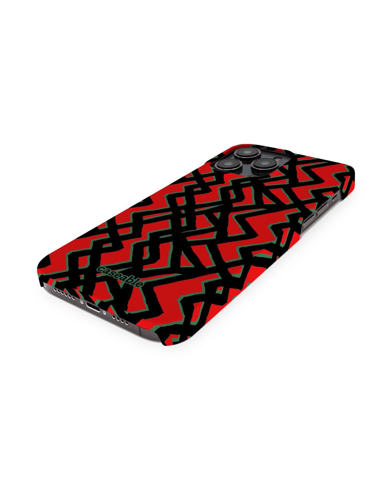 Fences Pattern Hard Shell Phone Case for Apple iPhone 14 Pro Max: Perspective view