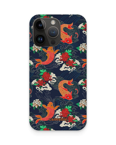 Repeating Koi Hard Shell Phone Case for Apple iPhone 15 Pro Max
