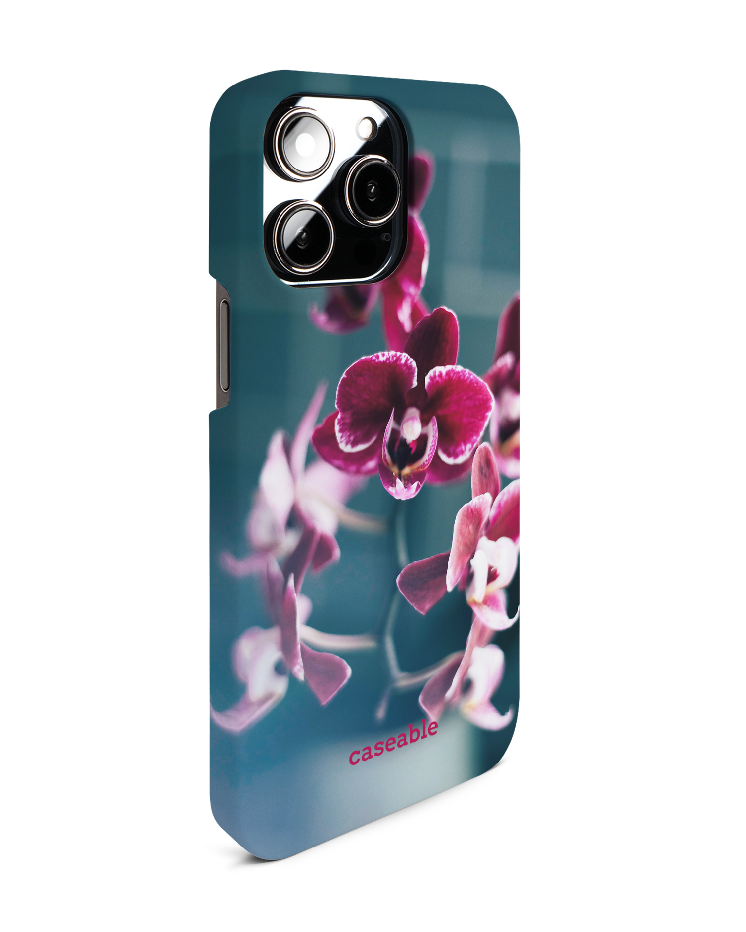 Orchid Hard Shell Phone Case for Apple iPhone 14 Pro Max: View from the left side