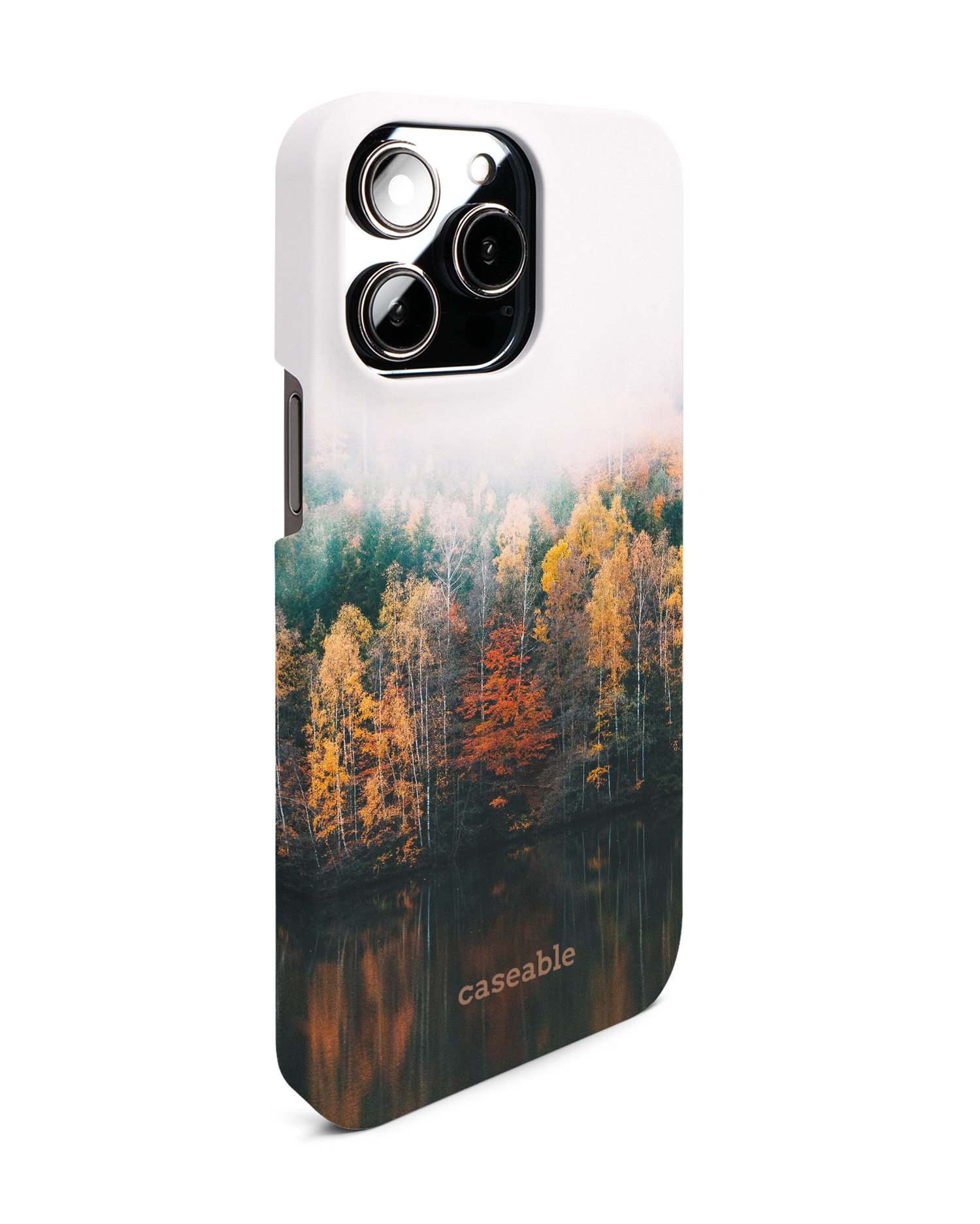 Fall Fog Hard Shell Phone Case for Apple iPhone 14 Pro Max: View from the left side