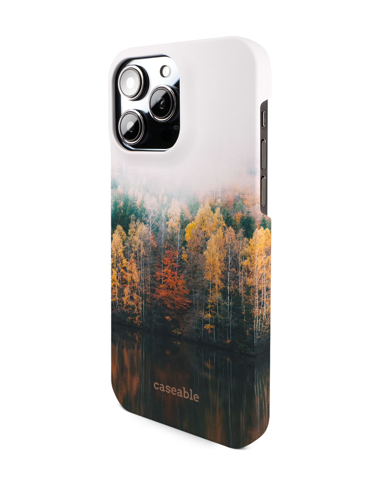 Fall Fog Hard Shell Phone Case for Apple iPhone 14 Pro Max: View from the right side