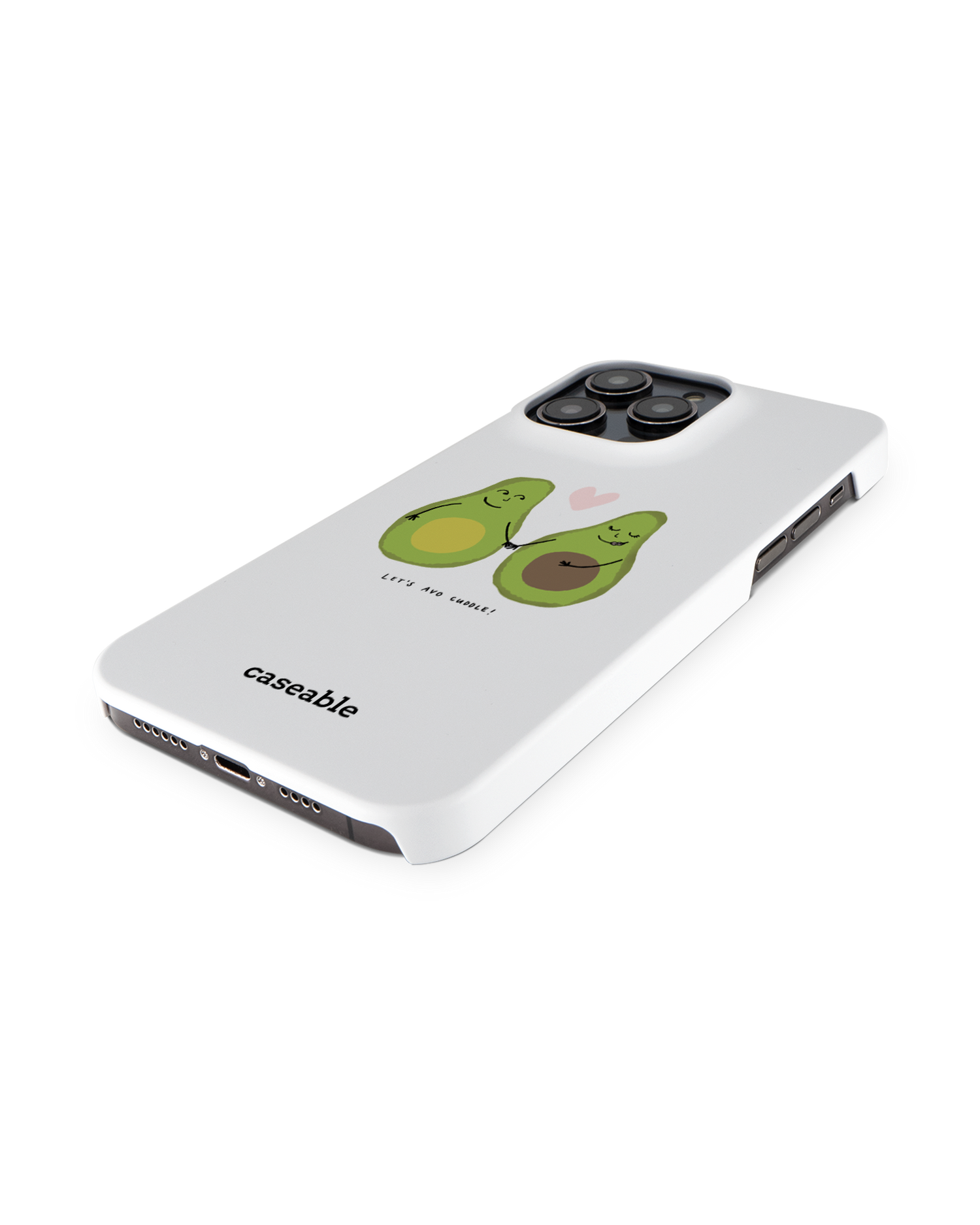Avocado Hard Shell Phone Case for Apple iPhone 14 Pro Max: Perspective view