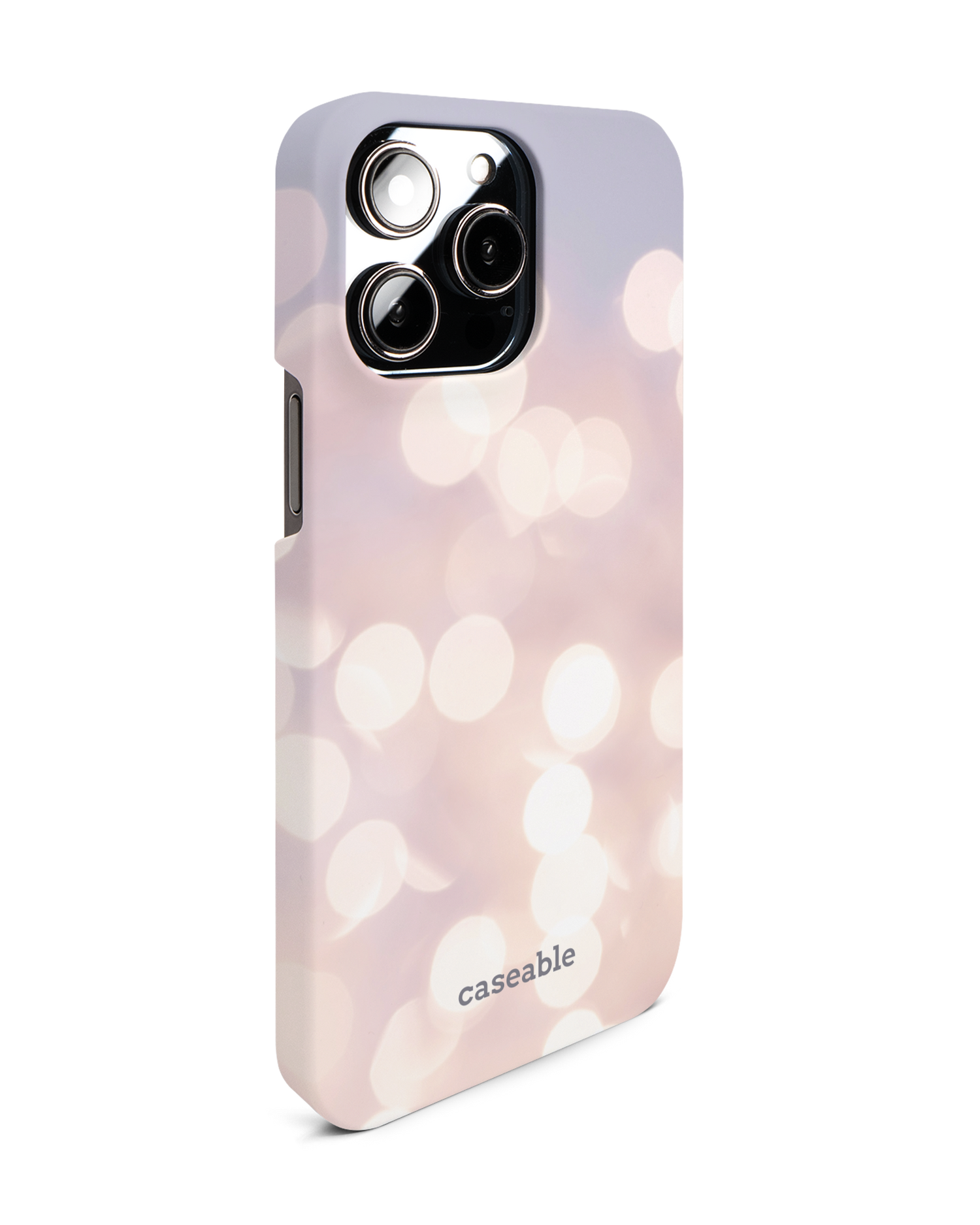 Winter Lights Hard Shell Phone Case for Apple iPhone 14 Pro Max: View from the left side