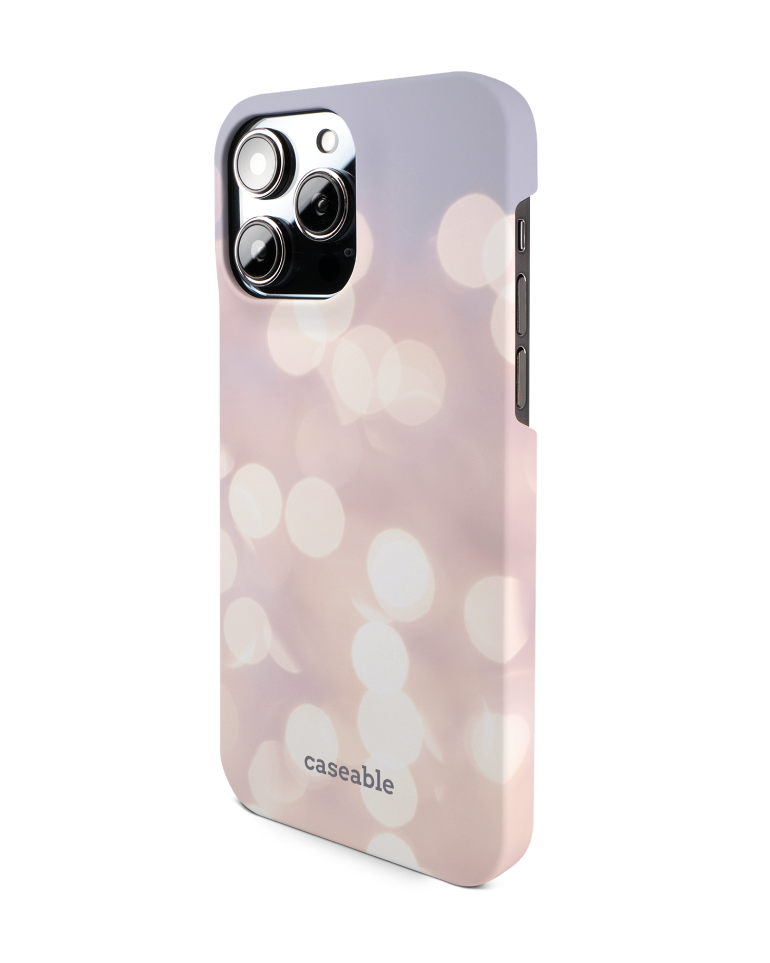 Winter Lights Hard Shell Phone Case for Apple iPhone 14 Pro Max: View from the right side