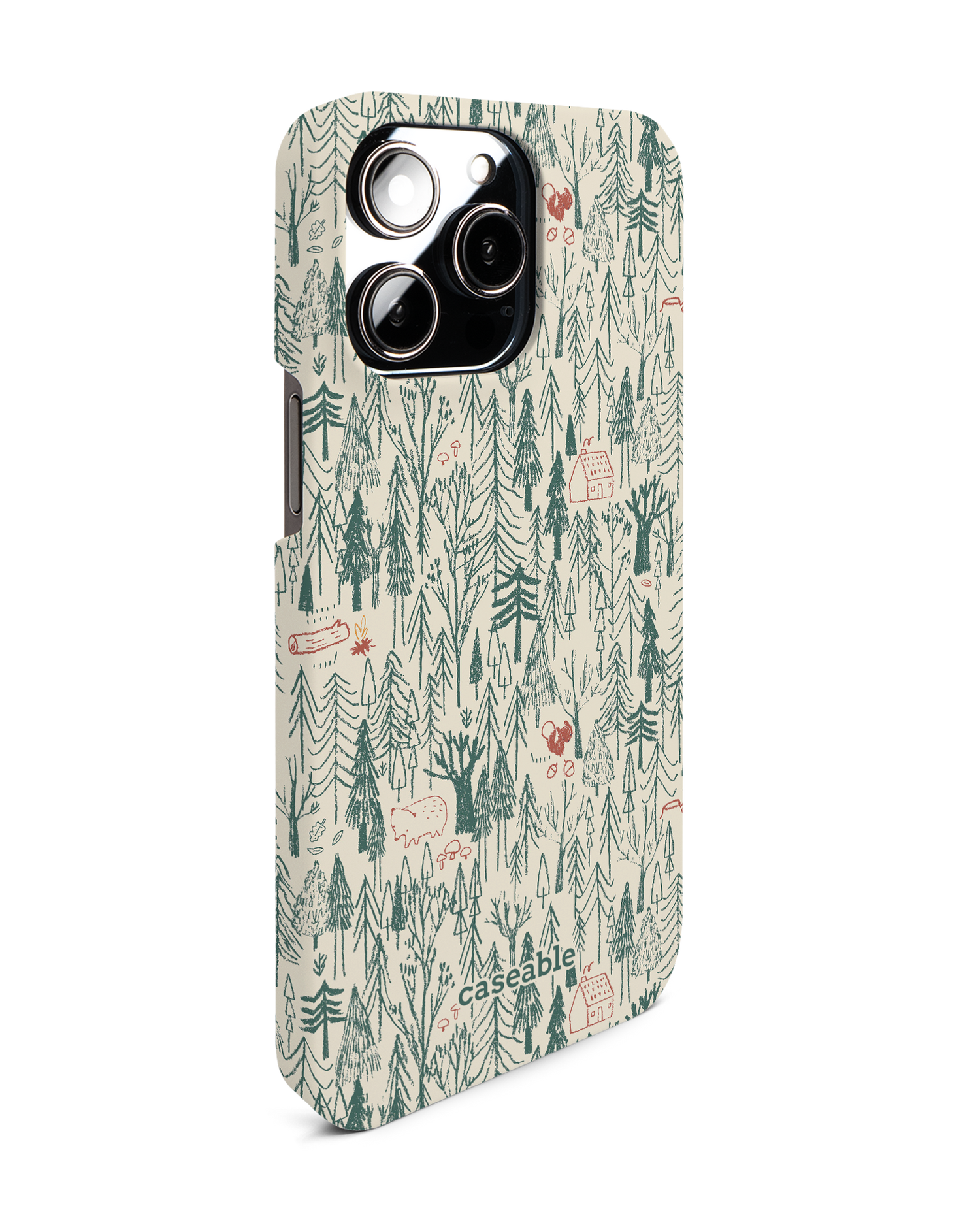 Wonder Forest Hard Shell Phone Case for Apple iPhone 14 Pro Max: View from the left side