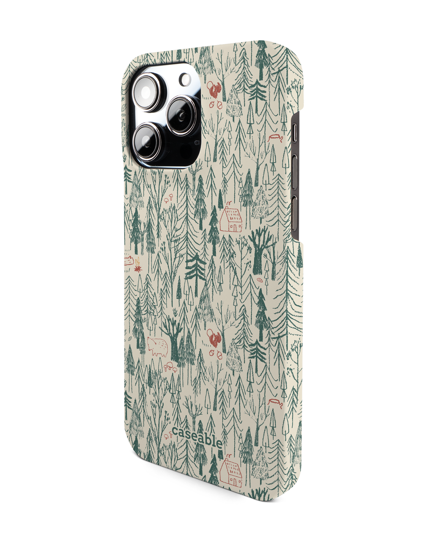 Wonder Forest Hard Shell Phone Case for Apple iPhone 14 Pro Max: View from the right side
