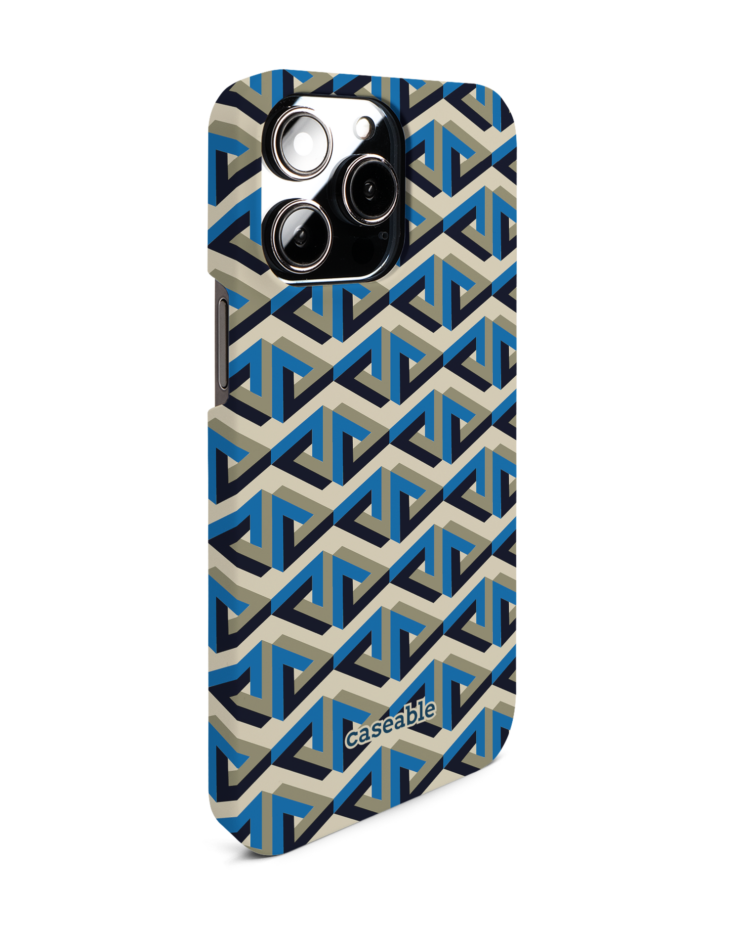 Penrose Pattern Hard Shell Phone Case for Apple iPhone 14 Pro Max: View from the left side