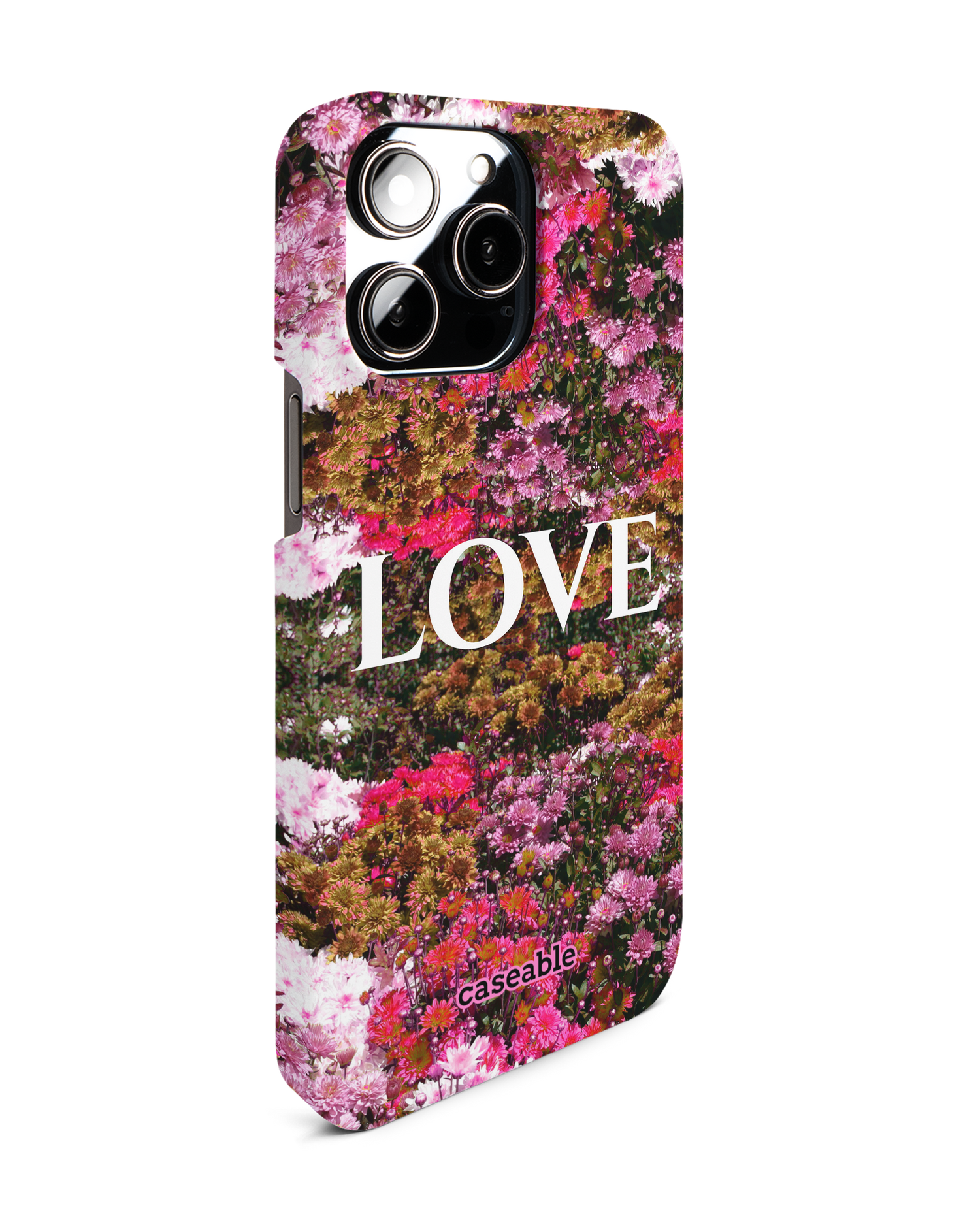 Luxe Love Hard Shell Phone Case for Apple iPhone 14 Pro Max: View from the left side