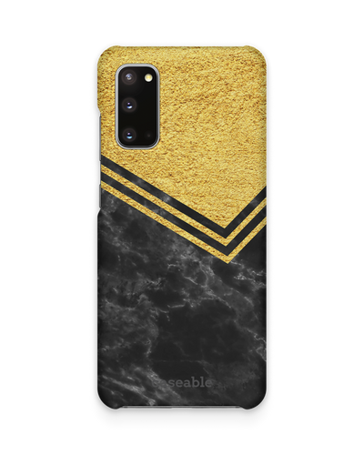 Gold Marble Hard Shell Phone Case Samsung Galaxy S20