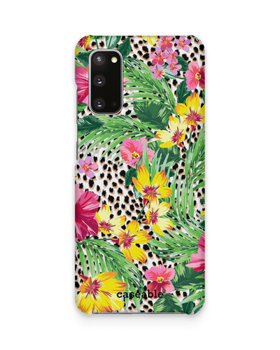 Tropical Cheetah Hard Shell Phone Case Samsung Galaxy S20