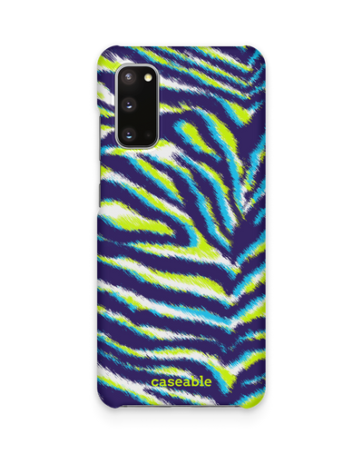 Neon Zebra Hard Shell Phone Case Samsung Galaxy S20