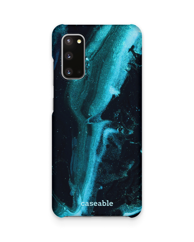 Deep Turquoise Sparkle Hard Shell Phone Case Samsung Galaxy S20