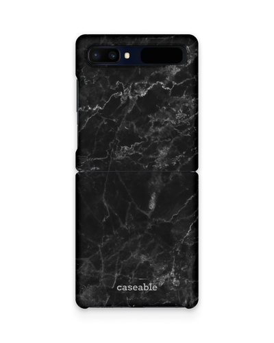 Midnight Marble Hard Shell Phone Case Samsung Galaxy Z Flip