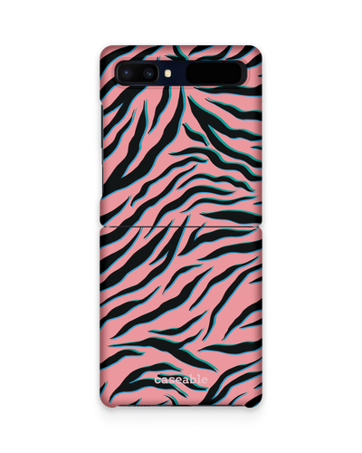 Pink Zebra Hard Shell Phone Case Samsung Galaxy Z Flip