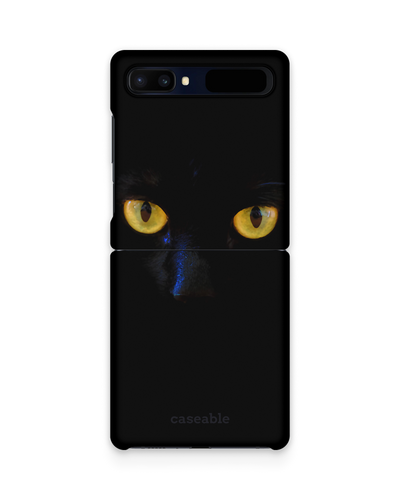 Black Cat Hard Shell Phone Case Samsung Galaxy Z Flip