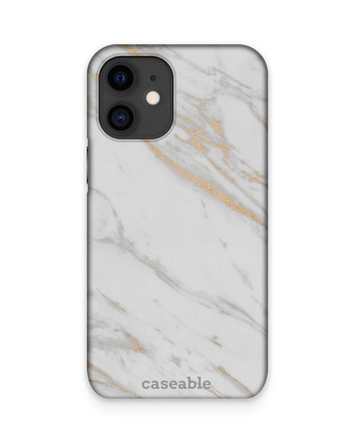 Gold Marble Elegance Hard Shell Phone Case Apple iPhone 12 mini