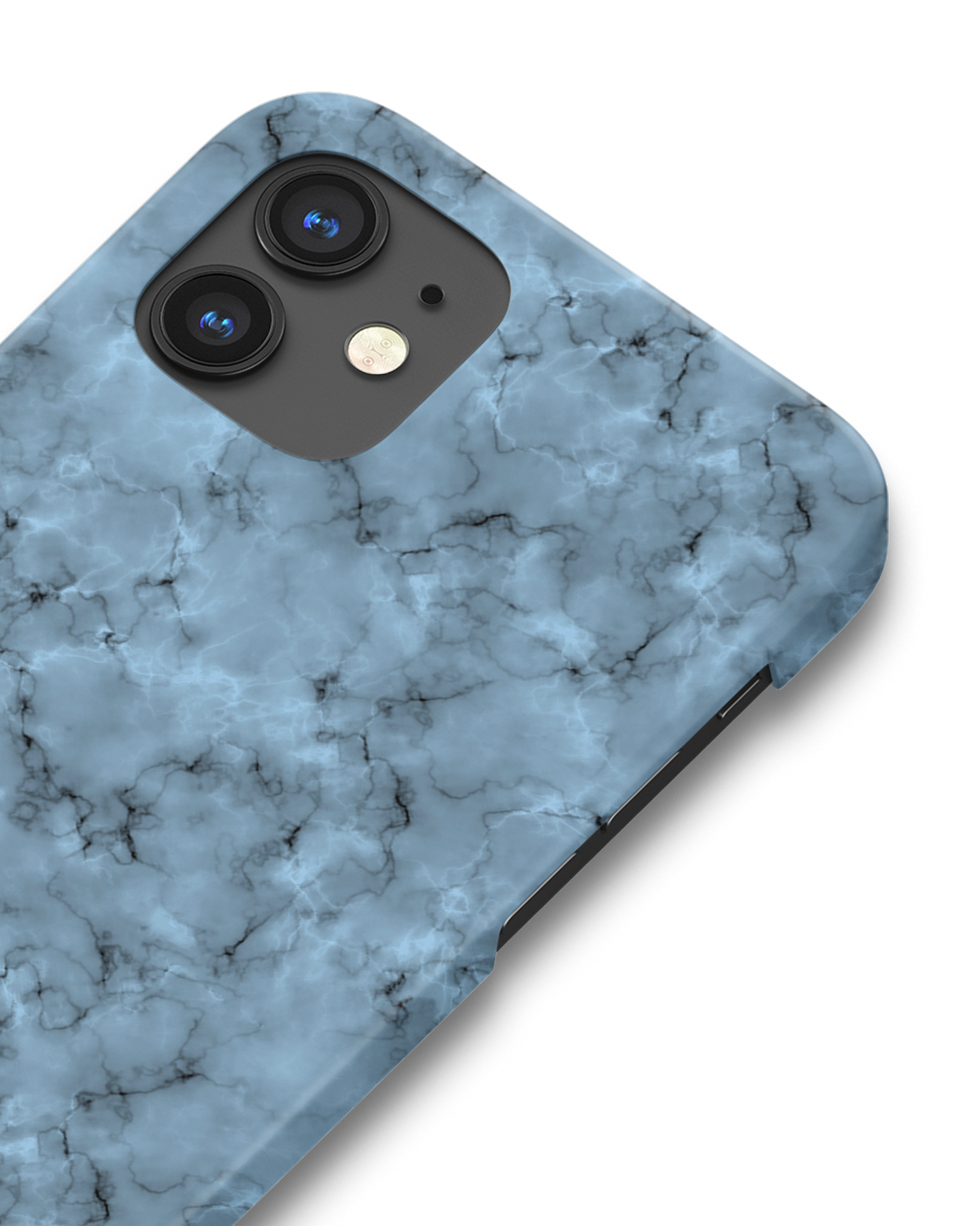 Blue Marble Hard Shell Phone Case Apple iPhone 12 mini: Detail Shot