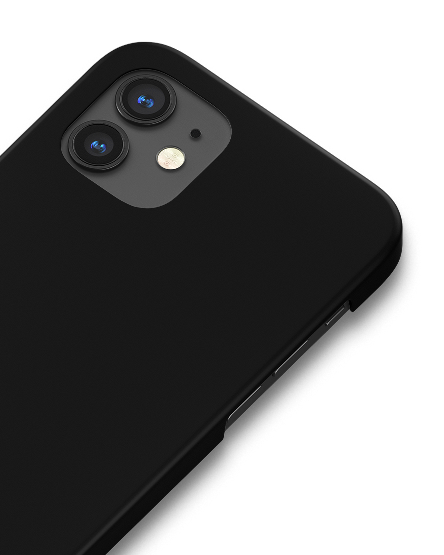 BLACK Hard Shell Phone Case Apple iPhone 12 mini: Detail Shot
