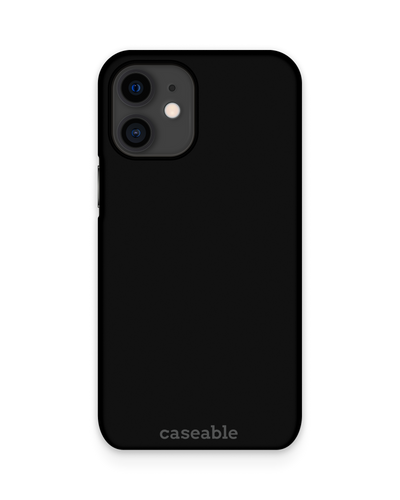 BLACK Hard Shell Phone Case Apple iPhone 12 mini