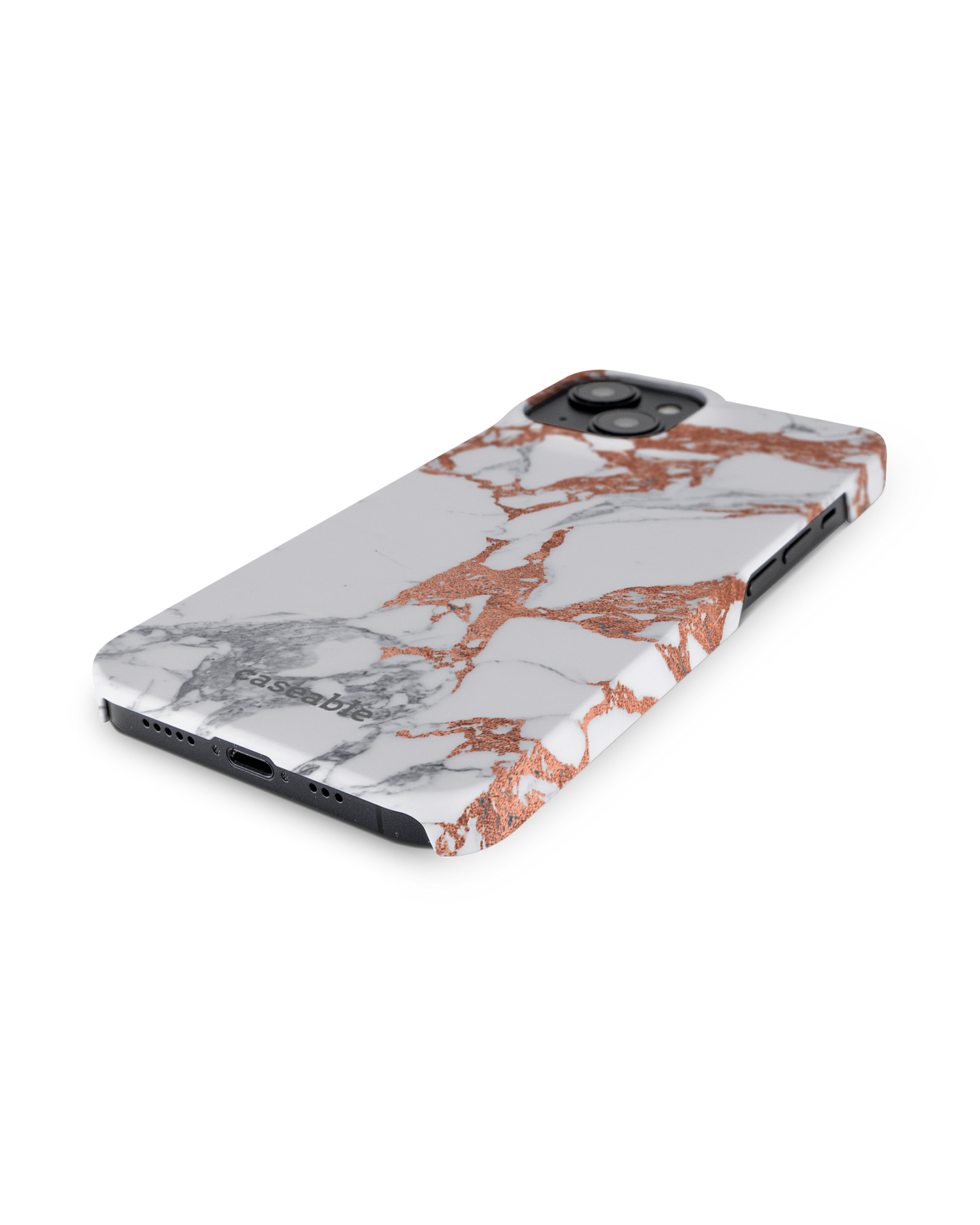 Marble Mix Hard Shell Phone Case for Apple iPhone 14: Lying