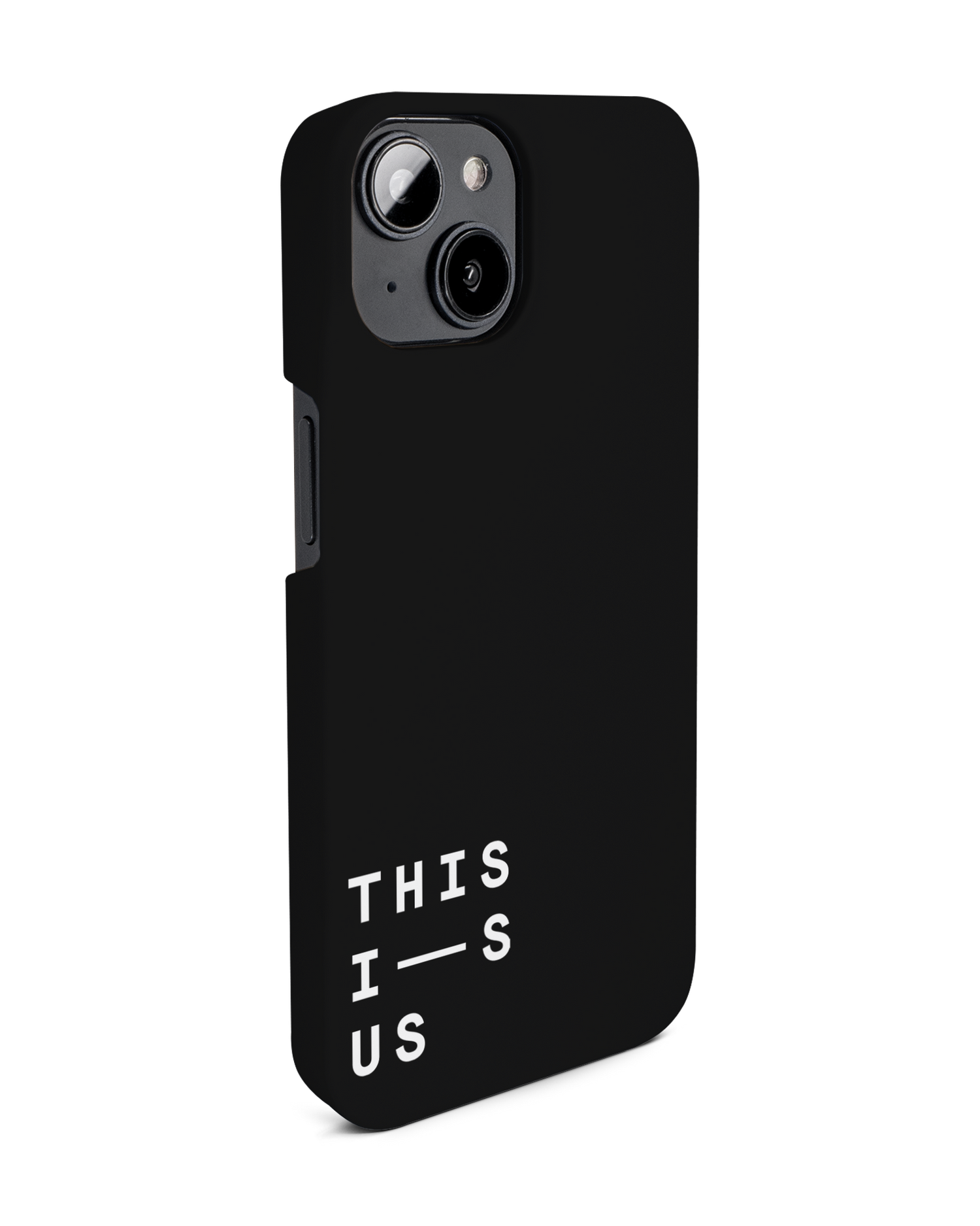 This Is Us Hard Shell Phone Case for Apple iPhone 14: View from the left side