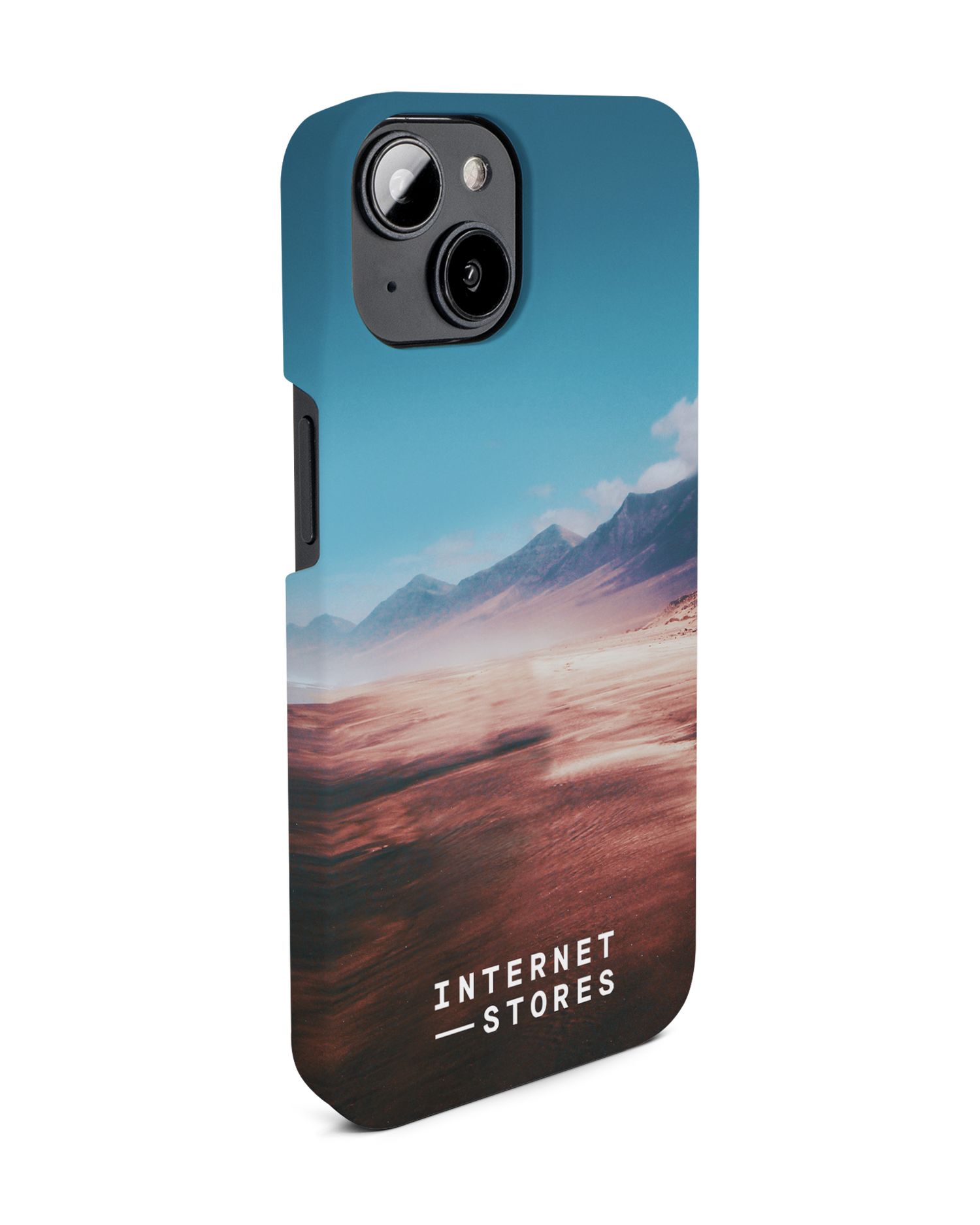 Sky Hard Shell Phone Case for Apple iPhone 14: View from the left side