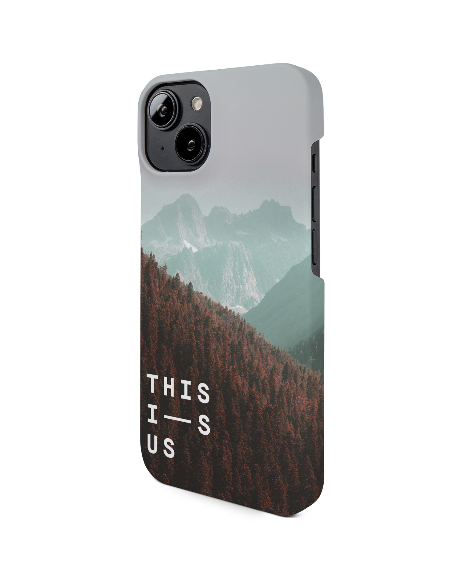 Into the Woods Hard Shell Phone Case for Apple iPhone 14: View from the right side