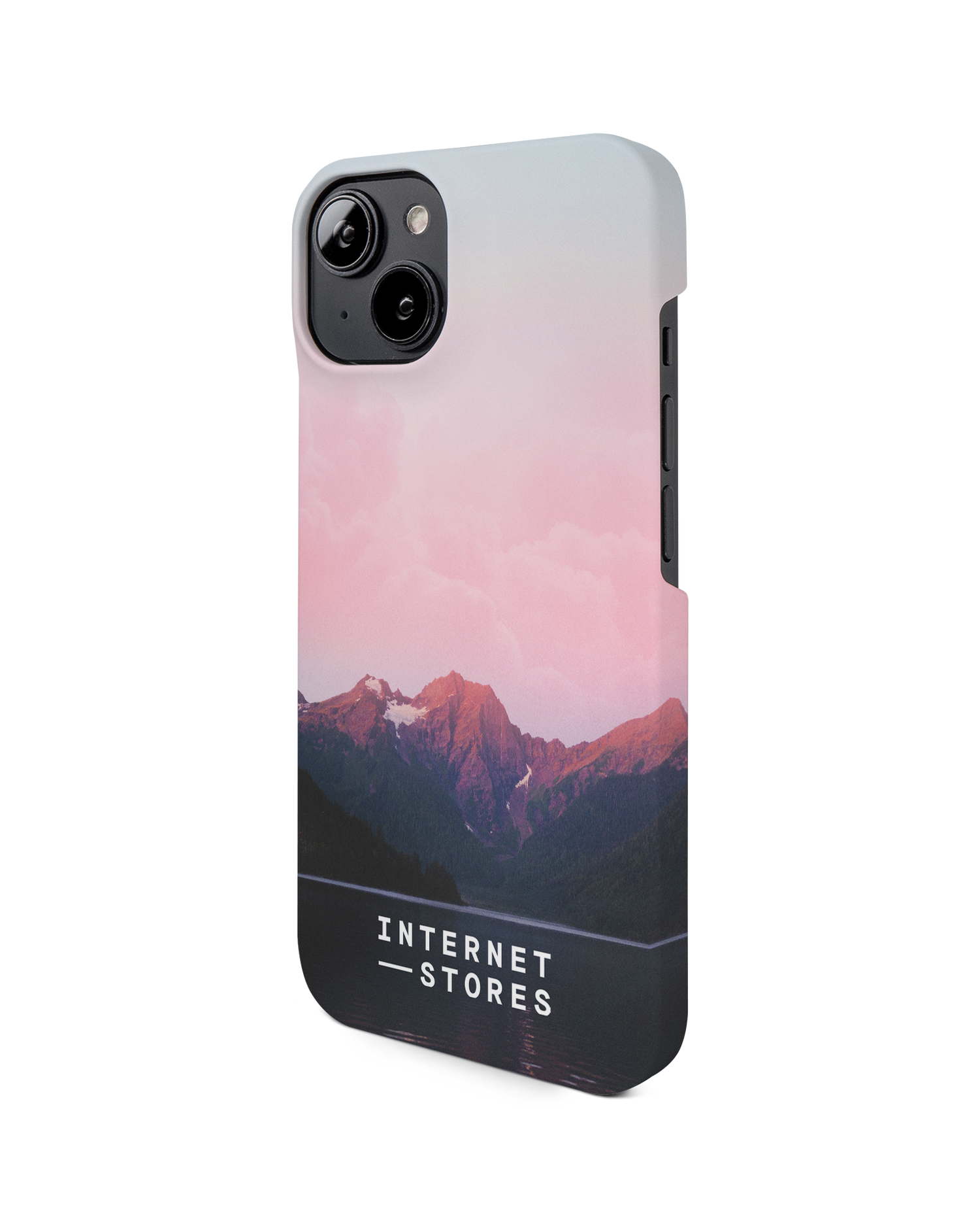 Lake Hard Shell Phone Case for Apple iPhone 14: View from the right side
