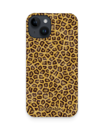 Leopard Skin Hard Shell Phone Case for Apple iPhone 15