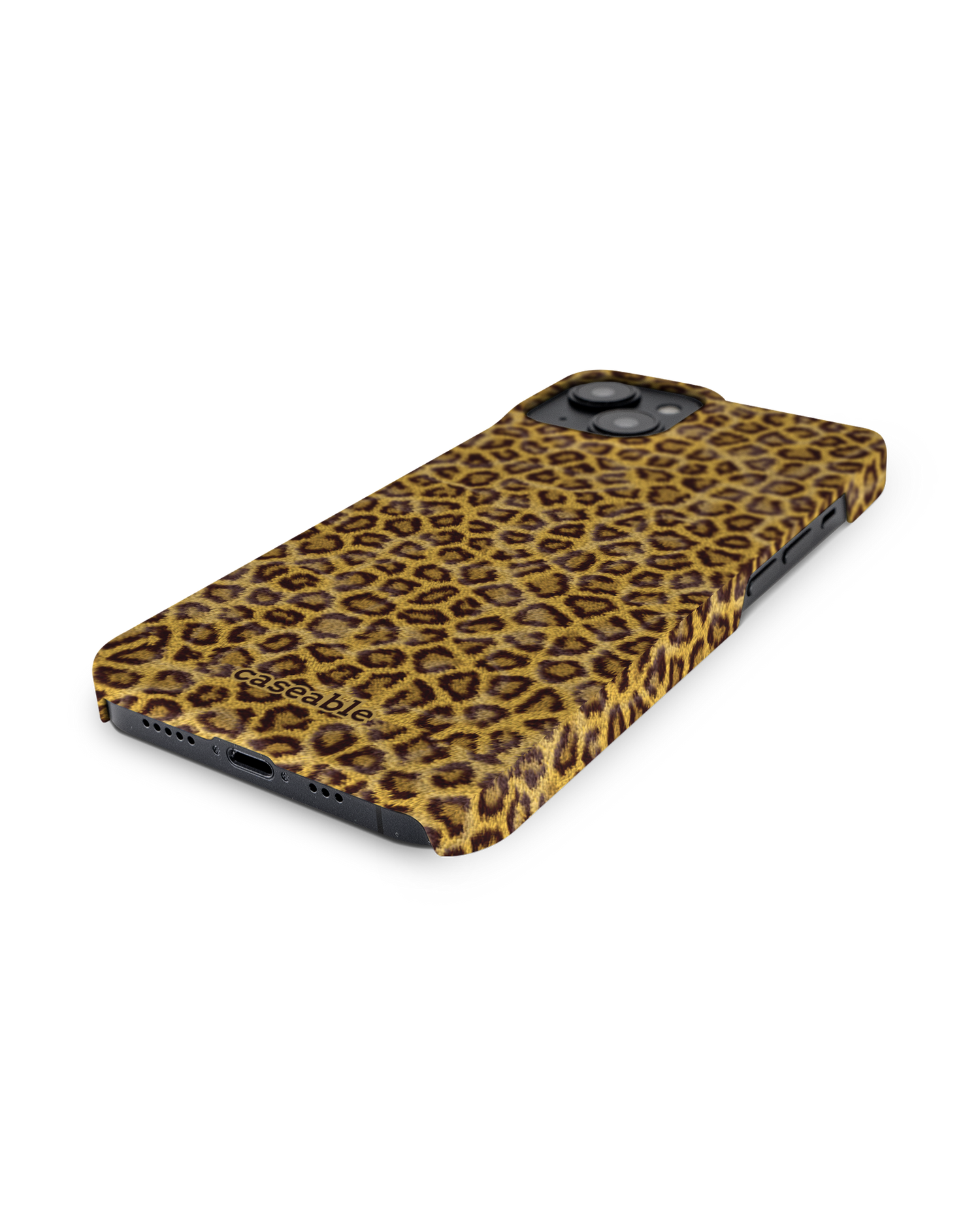Leopard Skin Hard Shell Phone Case for Apple iPhone 14: Lying