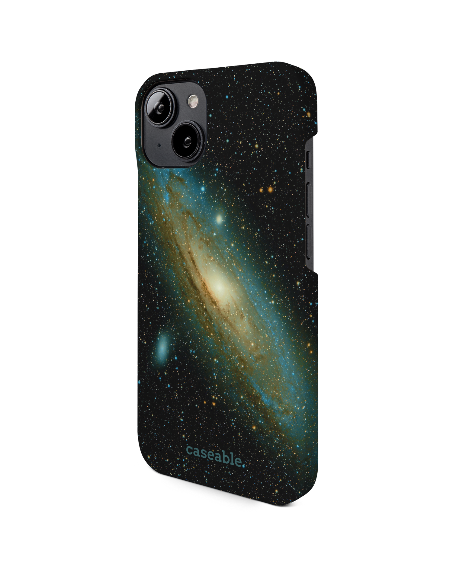 Outer Space Hard Shell Phone Case for Apple iPhone 14: View from the right side