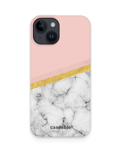 Marble Slice Hard Shell Phone Case for Apple iPhone 15