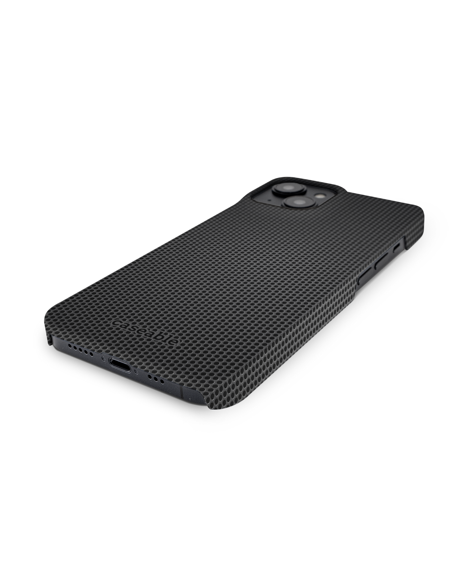 Carbon II Hard Shell Phone Case for Apple iPhone 14: Lying