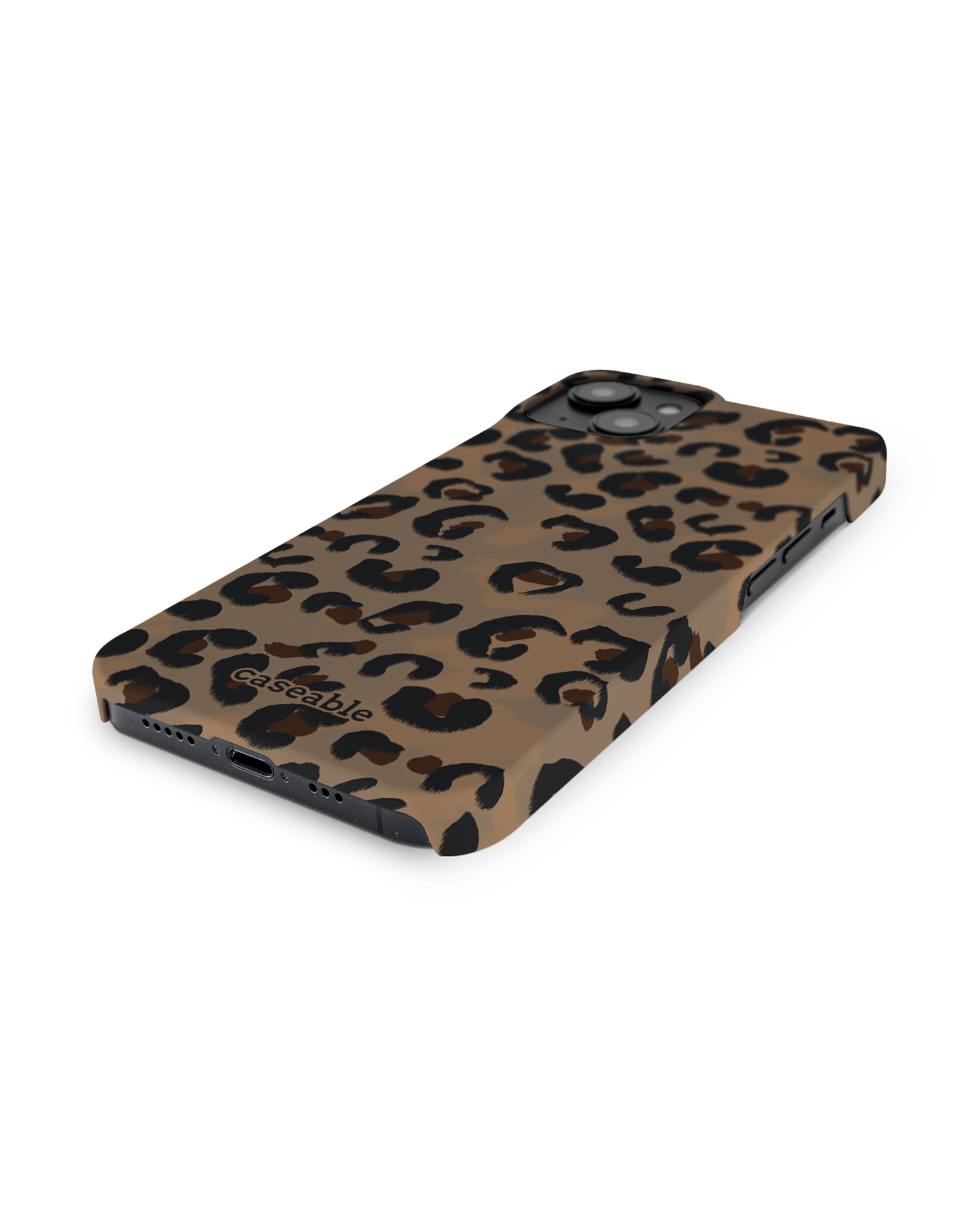 Leopard Repeat Hard Shell Phone Case for Apple iPhone 14: Lying