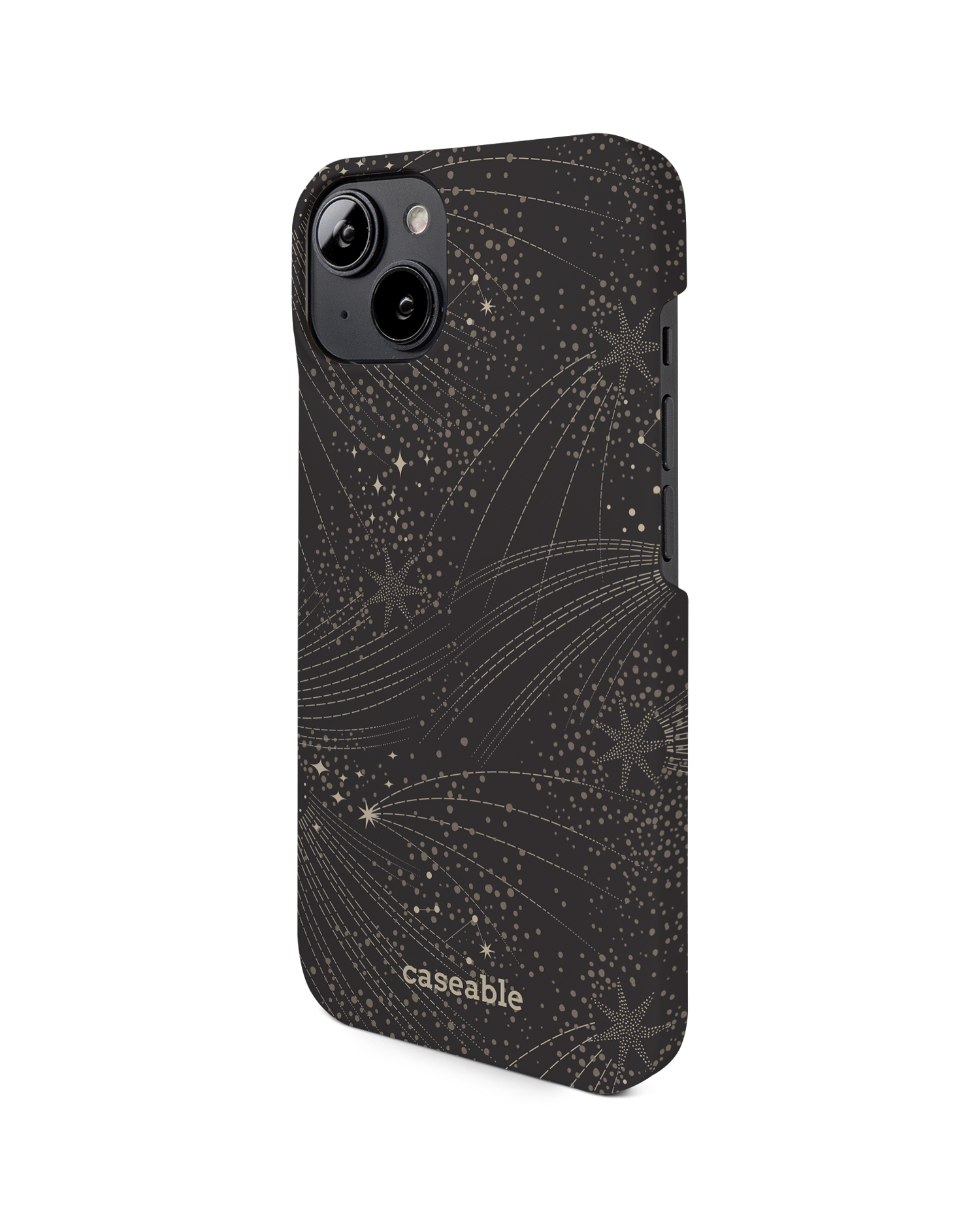 Make a Wish Star Hard Shell Phone Case for Apple iPhone 14: View from the right side