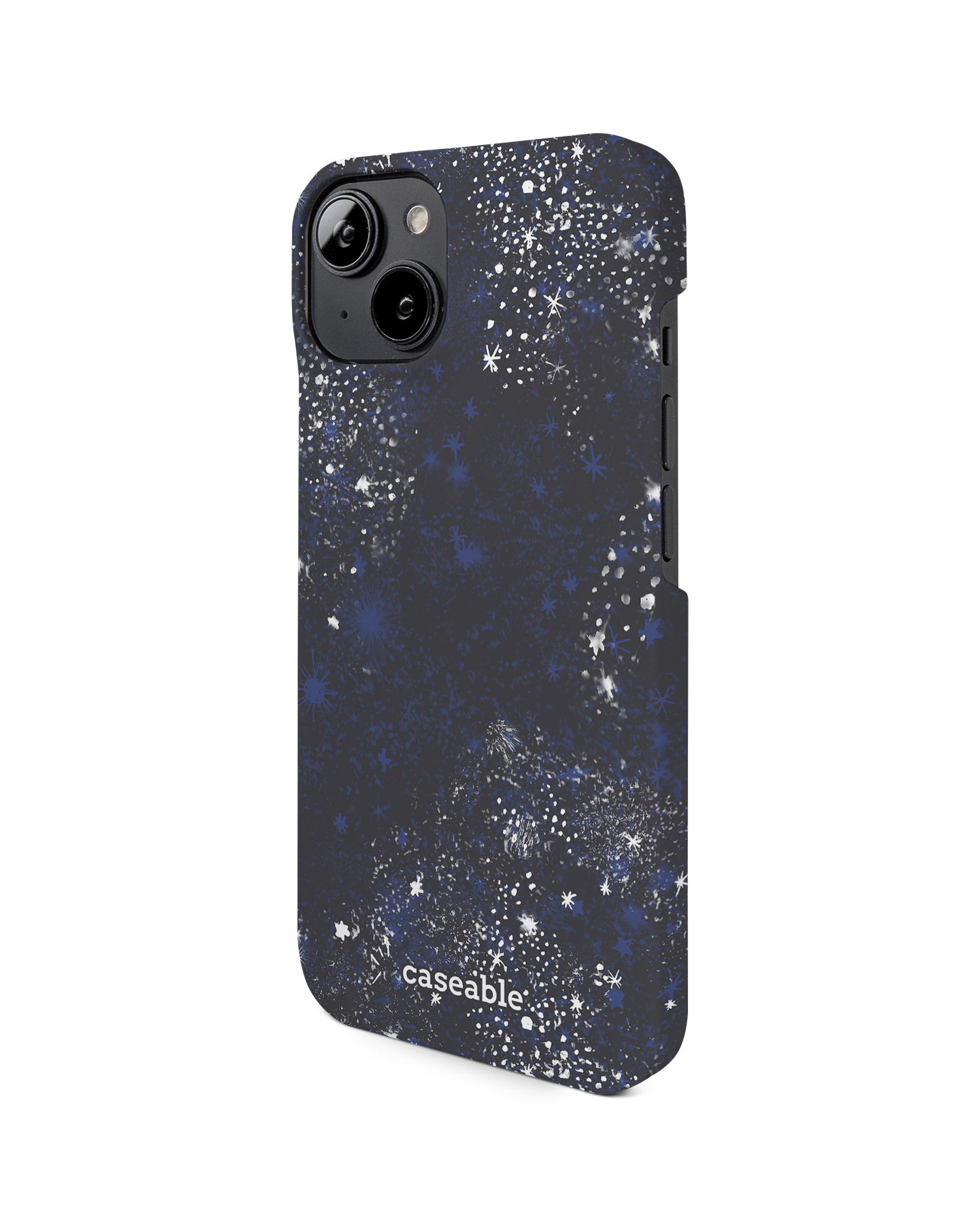 Starry Night Sky Hard Shell Phone Case for Apple iPhone 14: View from the right side