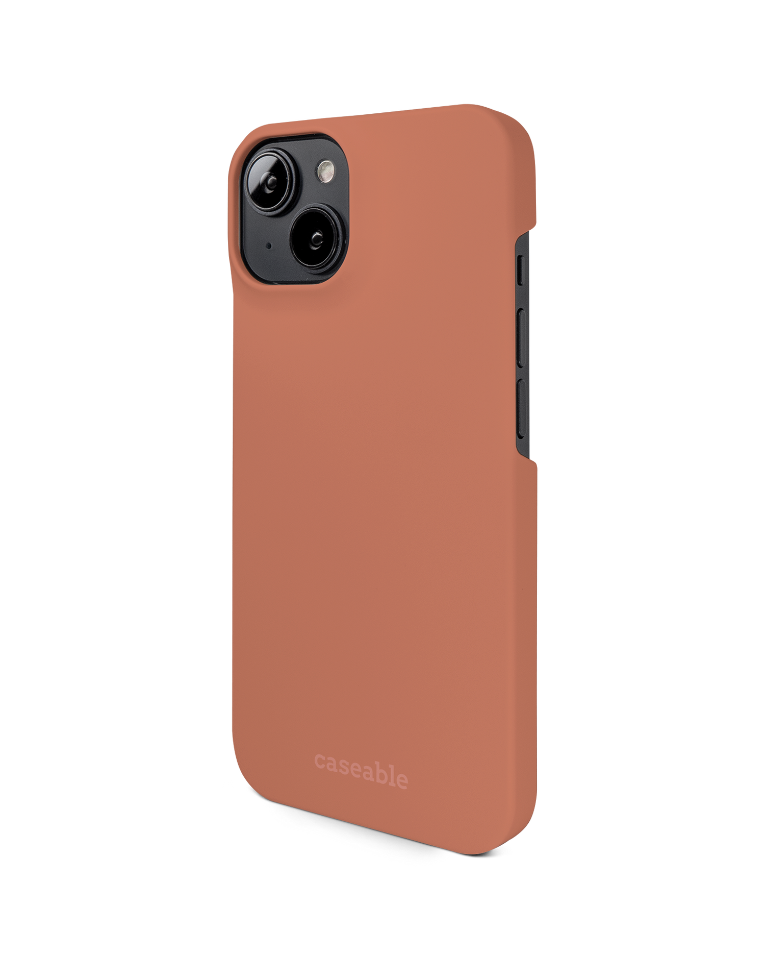 DUSTY CLAY Hard Shell Phone Case for Apple iPhone 14: View from the right side