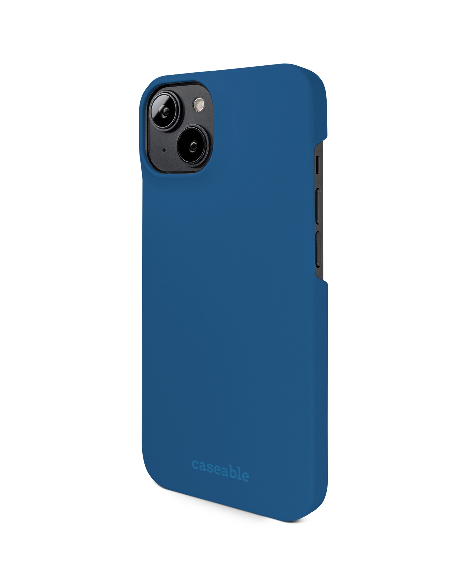CLASSIC BLUE Hard Shell Phone Case for Apple iPhone 14: View from the right side