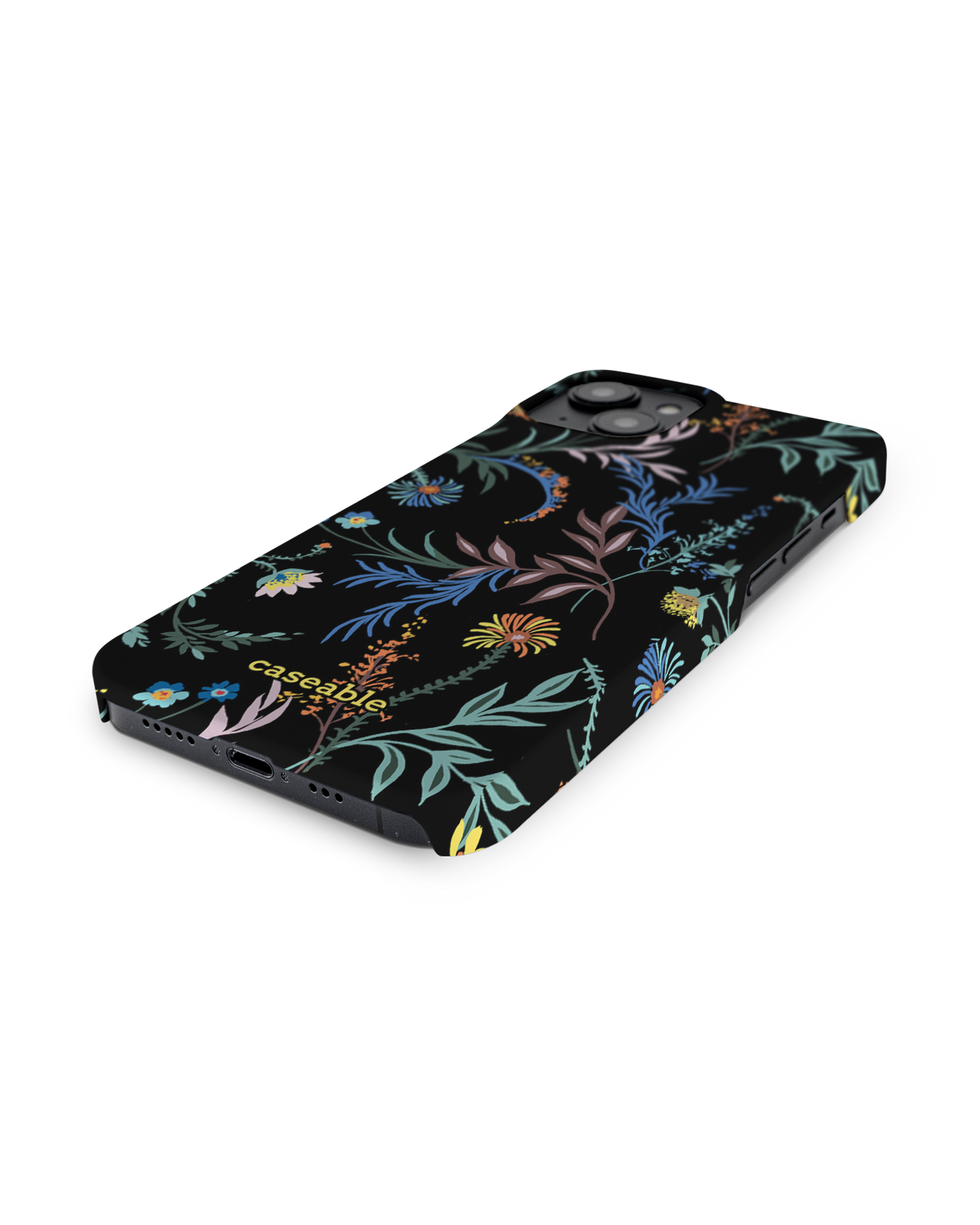 Woodland Spring Floral Hard Shell Phone Case for Apple iPhone 14: Lying