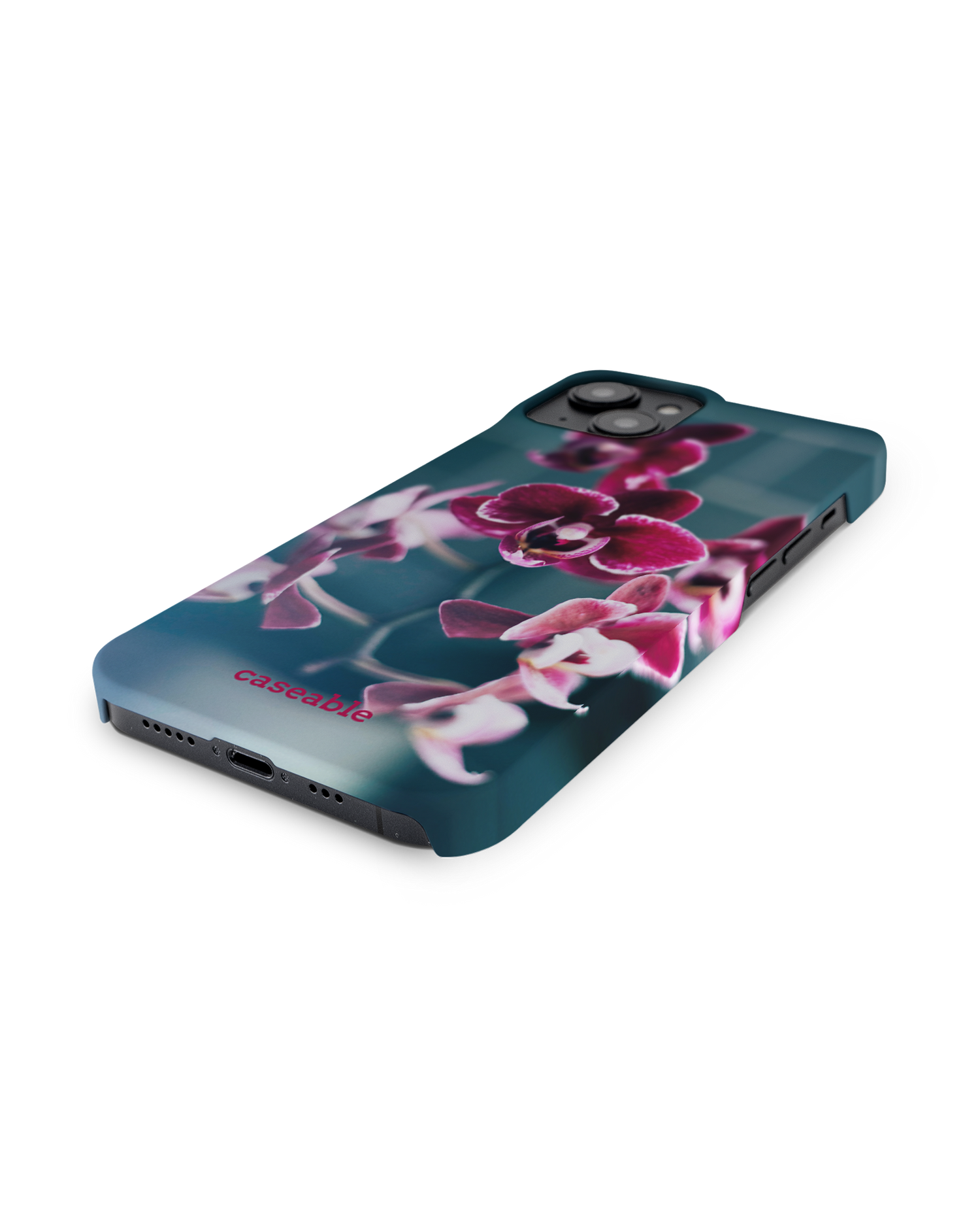 Orchid Hard Shell Phone Case for Apple iPhone 14: Lying