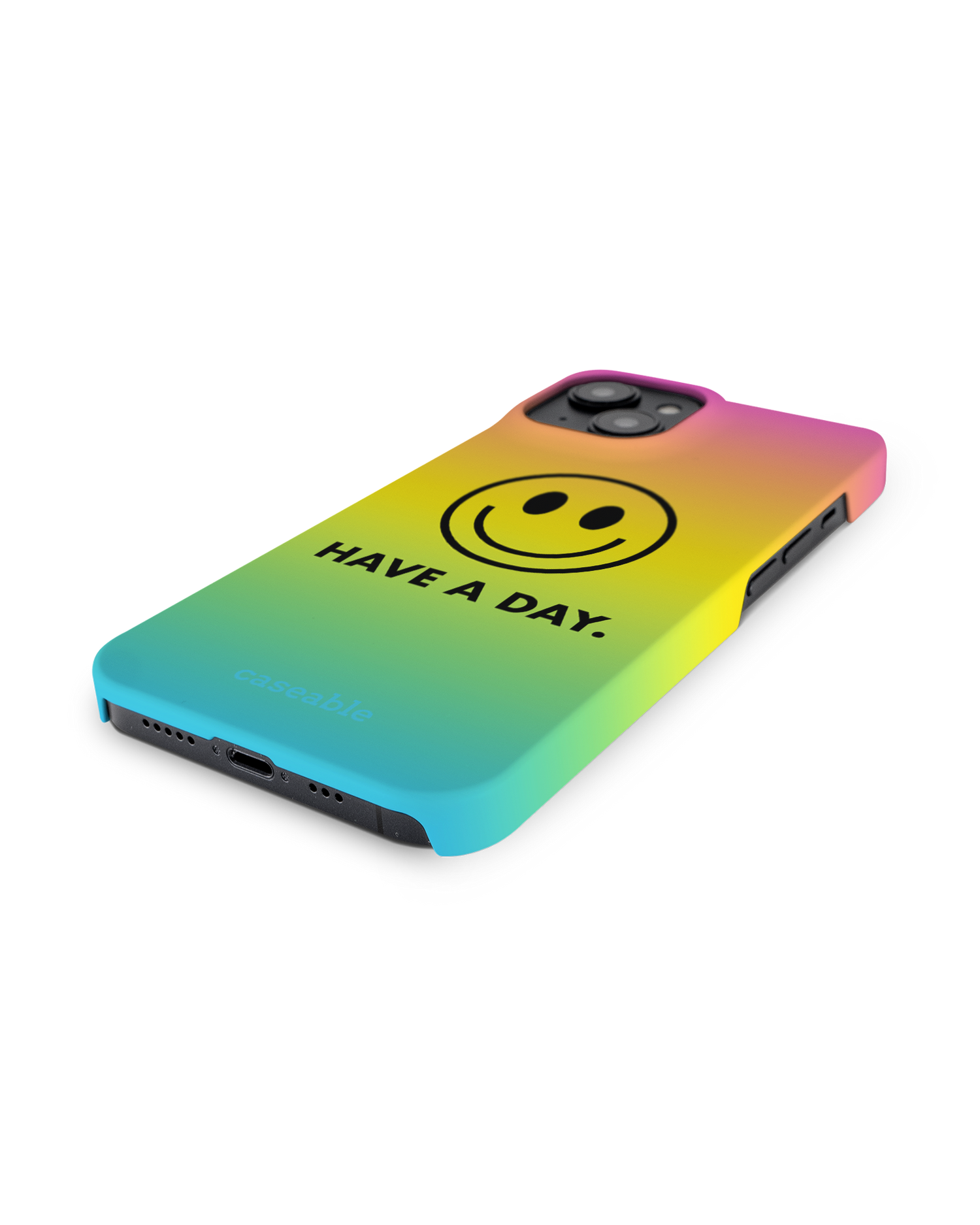 Have A Day Hard Shell Phone Case for Apple iPhone 14: Lying
