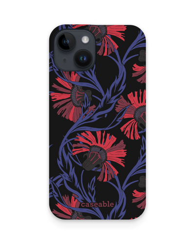 Midnight Floral Hard Shell Phone Case for Apple iPhone 14