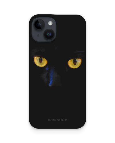 Black Cat Hard Shell Phone Case for Apple iPhone 14