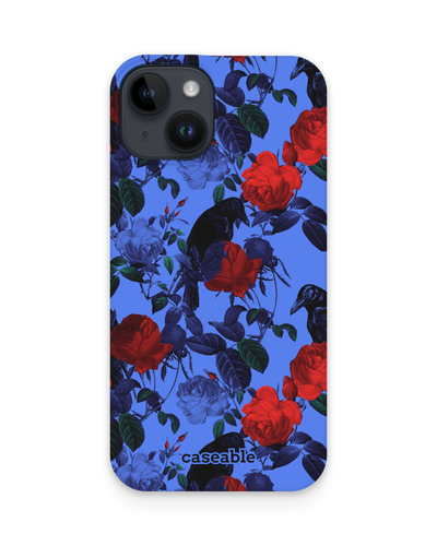 Roses And Ravens Hard Shell Phone Case for Apple iPhone 14