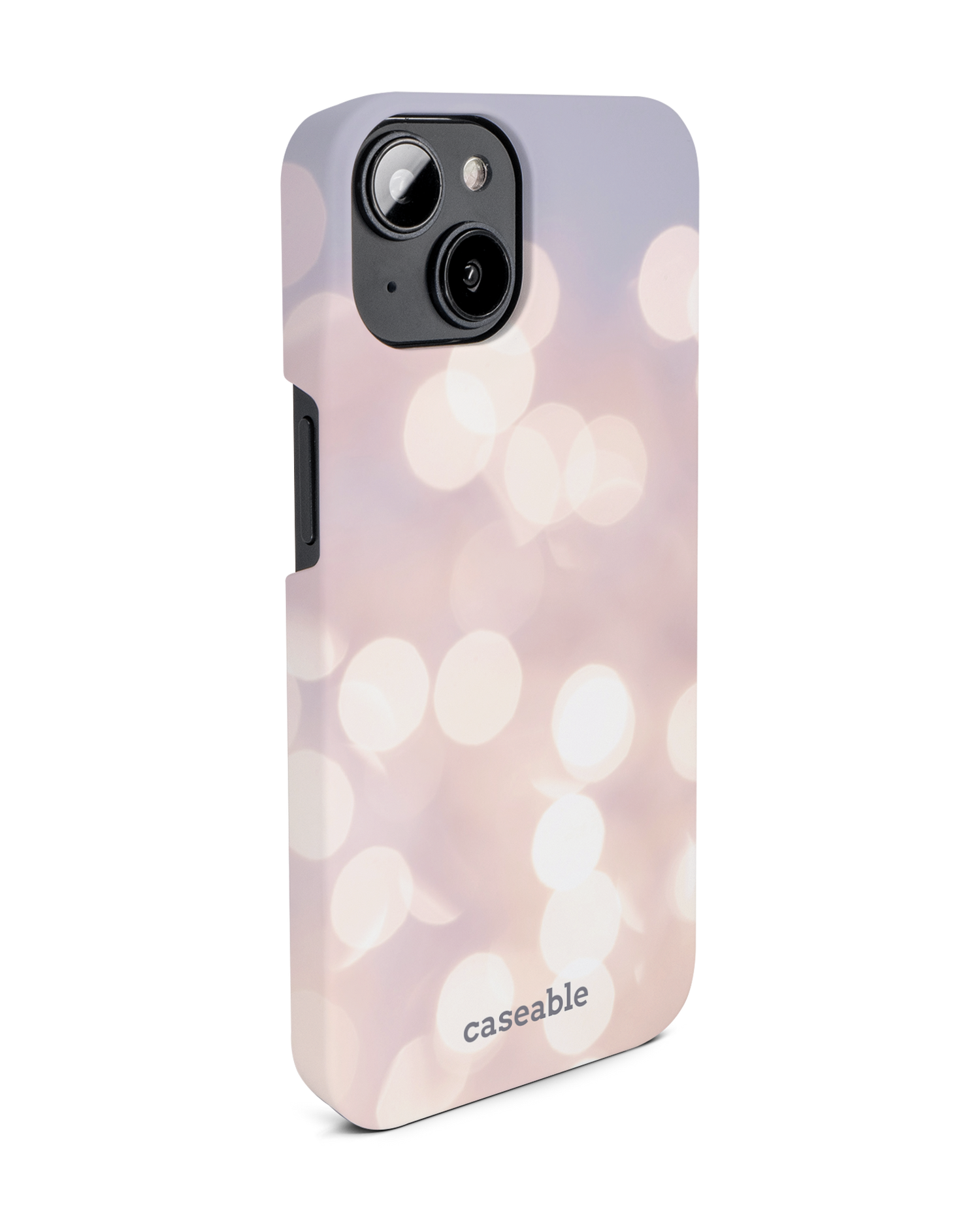 Winter Lights Hard Shell Phone Case for Apple iPhone 14: View from the left side