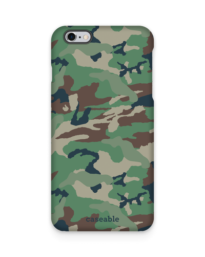 Green and Brown Camo Hard Shell Phone Case Apple iPhone 6 Plus, Apple iPhone 6s Plus
