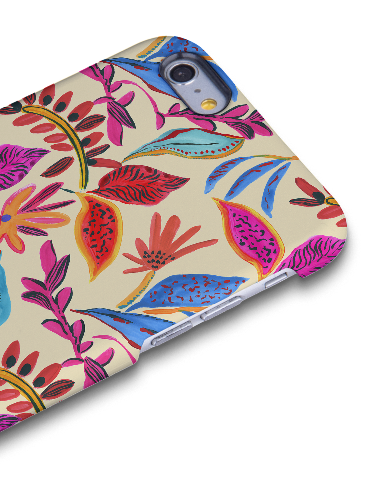 Painterly Spring Leaves Hard Shell Phone Case Apple iPhone 6 Plus, Apple iPhone 6s Plus: Detail Shot