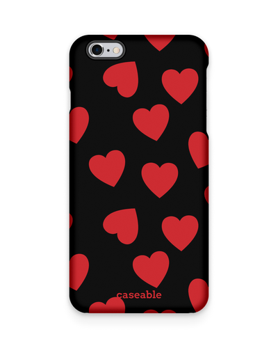 Repeating Hearts Hard Shell Phone Case Apple iPhone 6 Plus, Apple iPhone 6s Plus