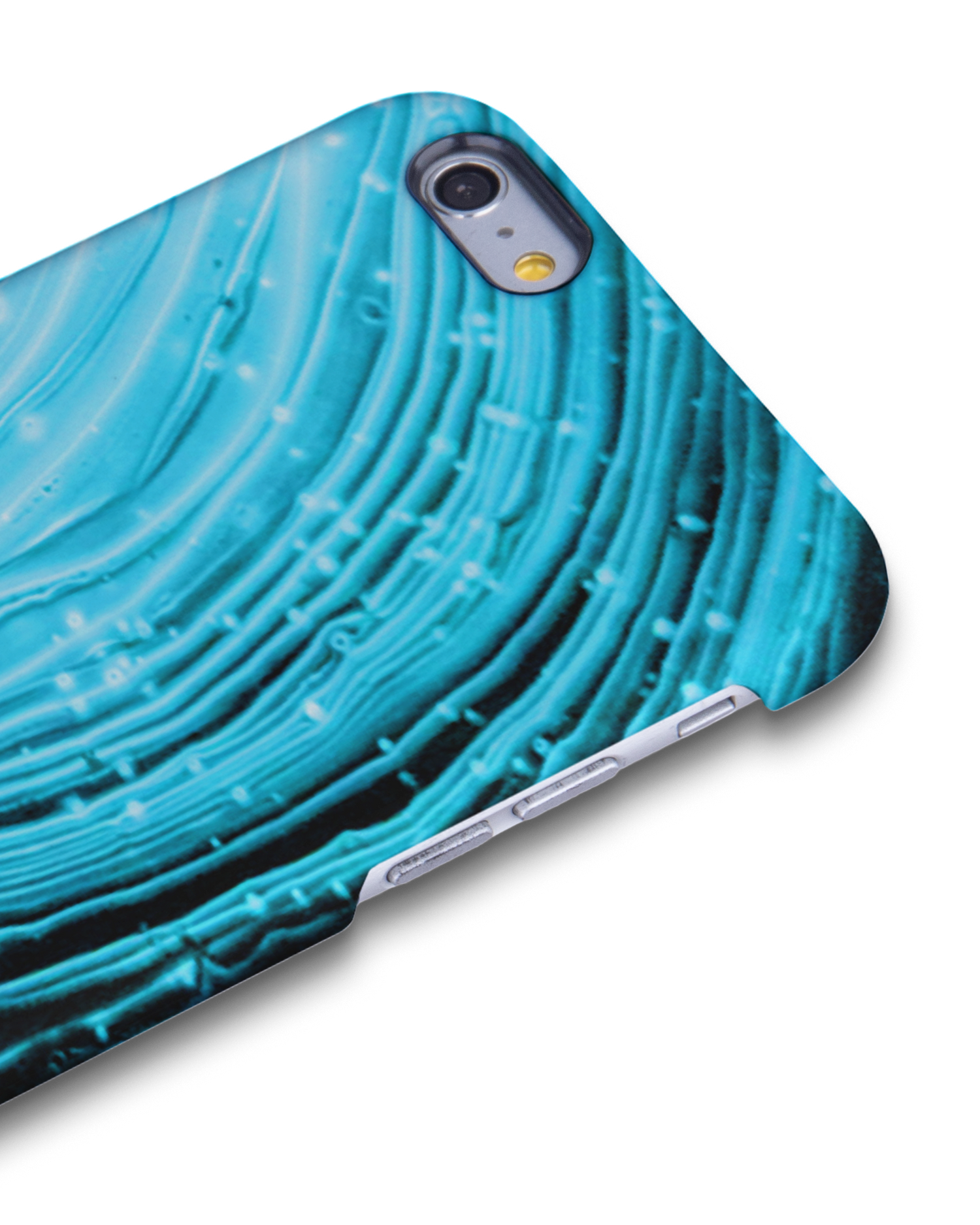 Turquoise Ripples Hard Shell Phone Case Apple iPhone 6 Plus, Apple iPhone 6s Plus: Detail Shot