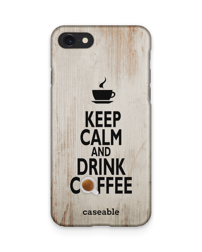 Drink Coffee Hard Shell Phone Case Apple iPhone 7, Apple iPhone 8, Apple iPhone SE (2020), Apple iPhone SE (2022)